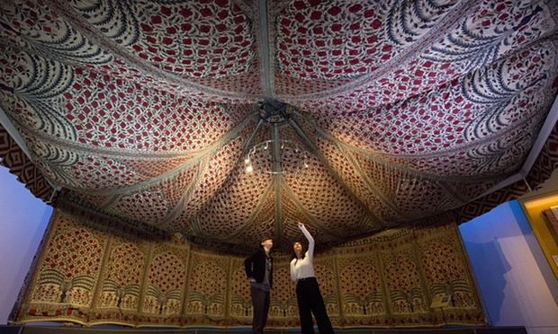 Tent van Tipu Sultan, totaaloverzicht, laat-Mughal, ca. 1725 - 1750, Victoria & Albert Museum
