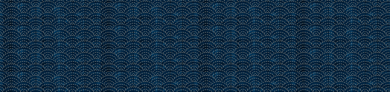 Seikaiha Sashiko.