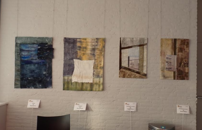 Enkele van de tentoongestelde werken.