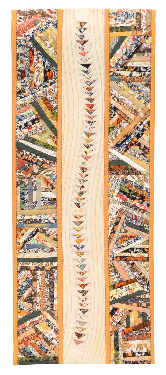 Miniatuurquilt door Hilary Drake - foto Festival of Quilts.