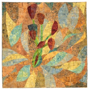 Janet Twinn, (GB), Grandiflora Gold, 120 x 120 cm - foto Michael Wicks.