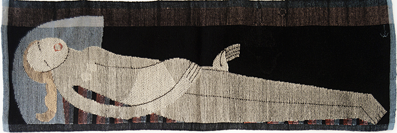 Johanna Schütz-Wolff - Liegende (1924, foto Textil Forum).