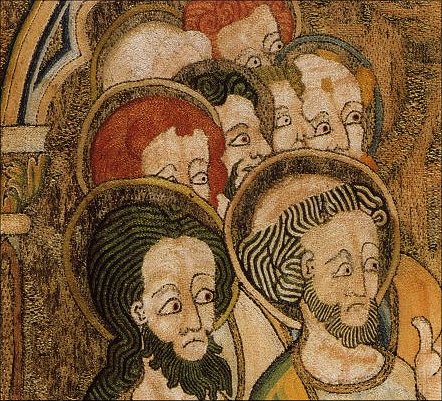 Detail van een antependium, Engels, 1315-1335.