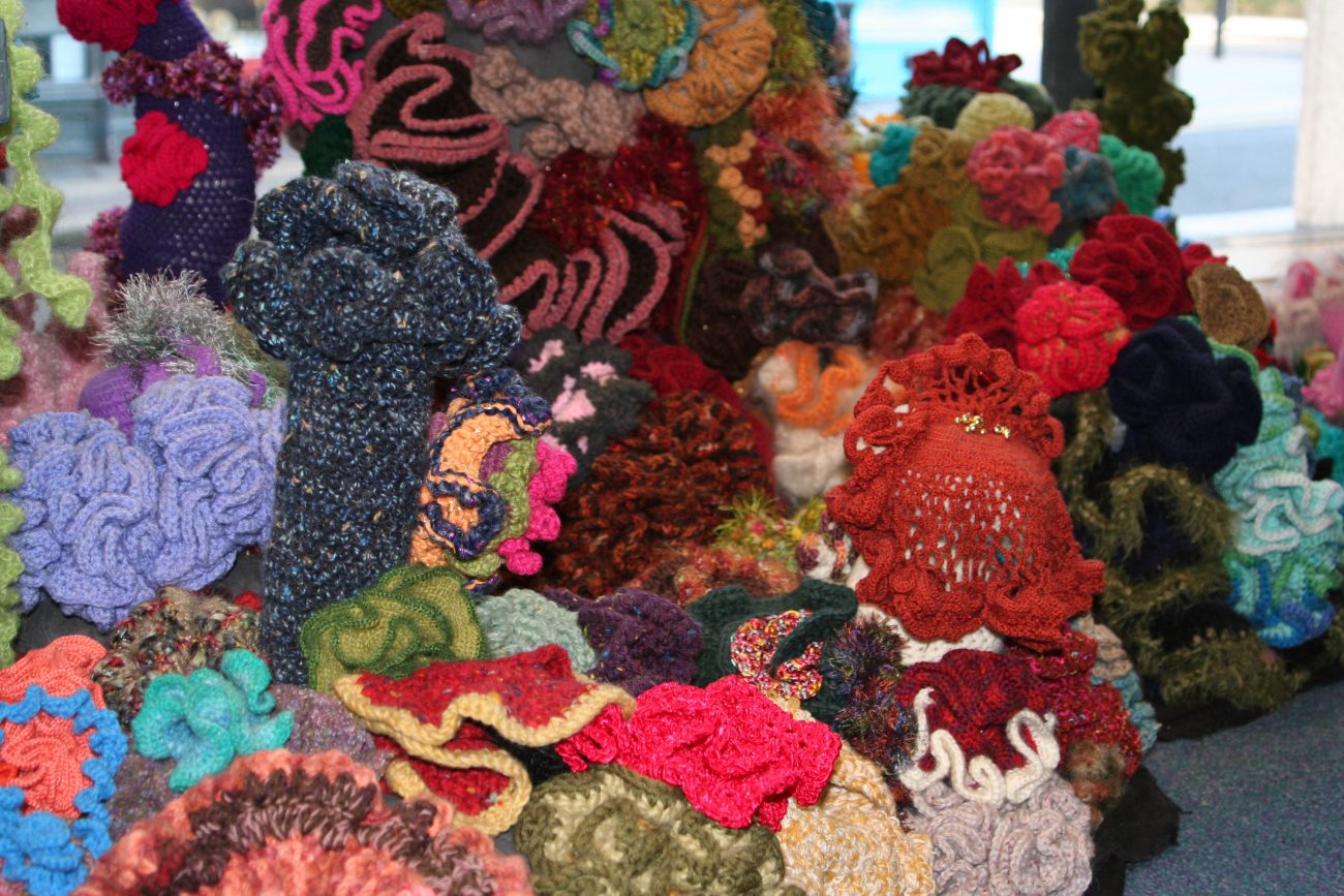 Crochet Coral Reef: een sombere boodschap, maar een enorme kleurenpracht.