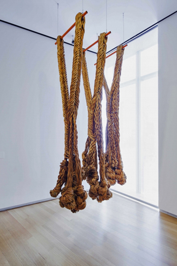 Françoise Grossen, Symbiosis III, 1974, manillatouw - foto Butcher Walsh.