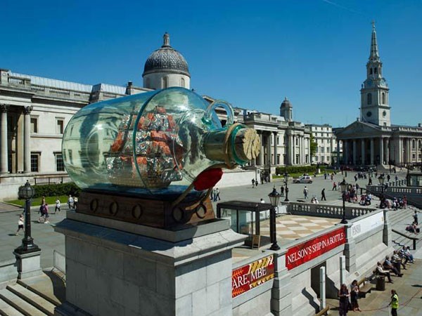 Nelson's Ship in a Bottle, 2010, Trafalgar Square, Londen.