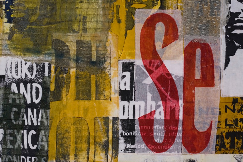 Jette Clover, Yellow Wall 2, detail.
