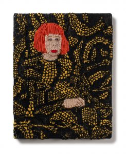 Kate Just, Feminist fan Yayoi Kusama, 2016, wol, gebreid.