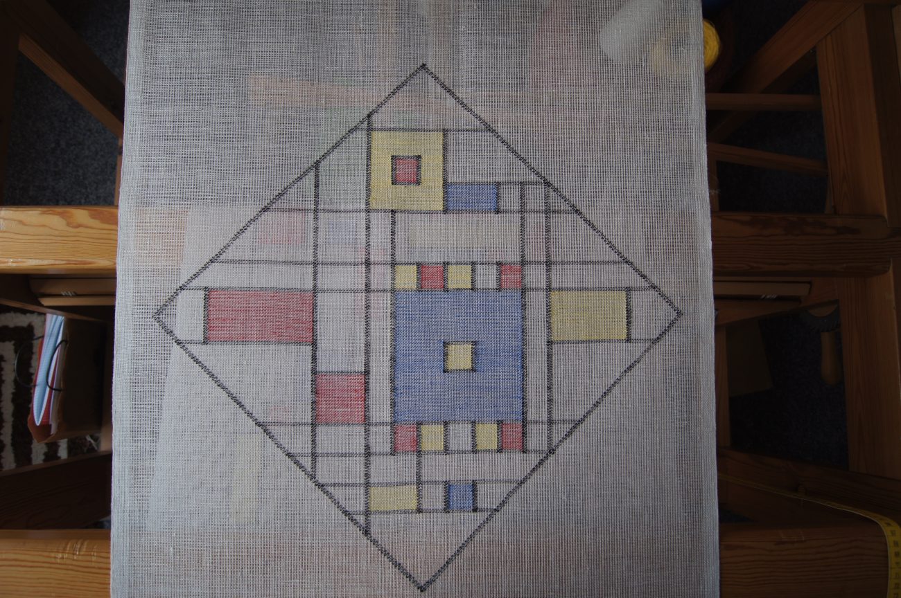 Margreet Manhoudt - Lijnen vlakken kleuren naar Mondriaan.