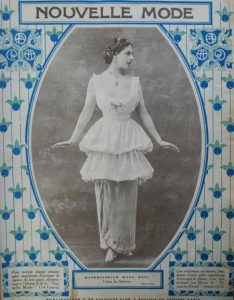 Mata Hari als covermodel van het tijdschrift Nouvelle Mode.