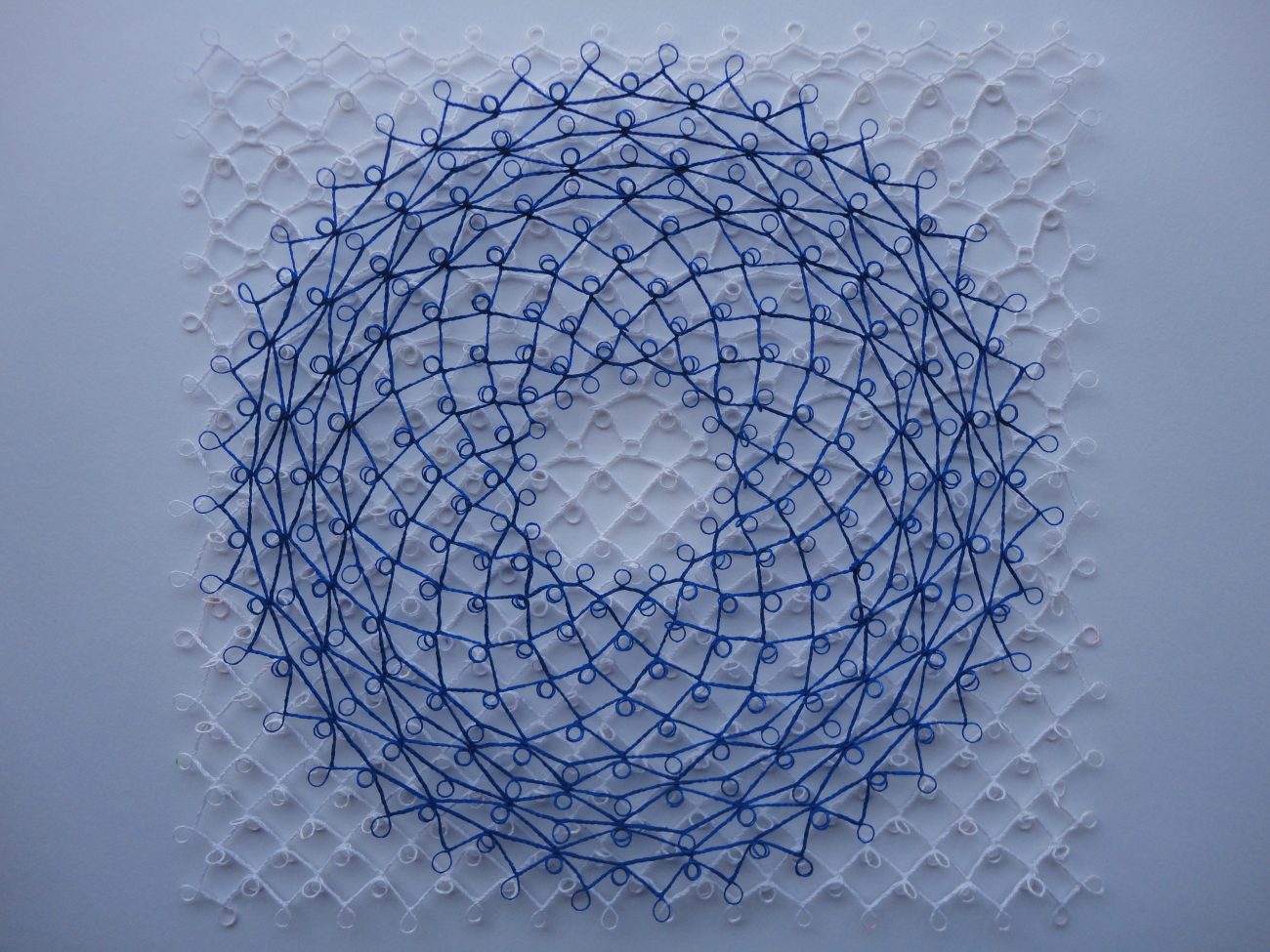 Mariet Visser, 'Tee-Circles', kantwerk, 28 x 28 x 1 cm.