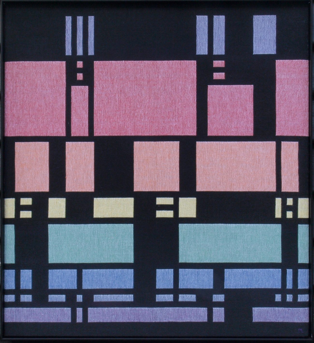 Marina L. van Dobben de Bruyn, 'Glas in lood', dubbelweefsel.