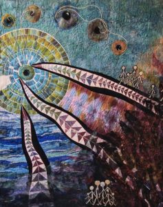 Art quilt van Eke Krug.