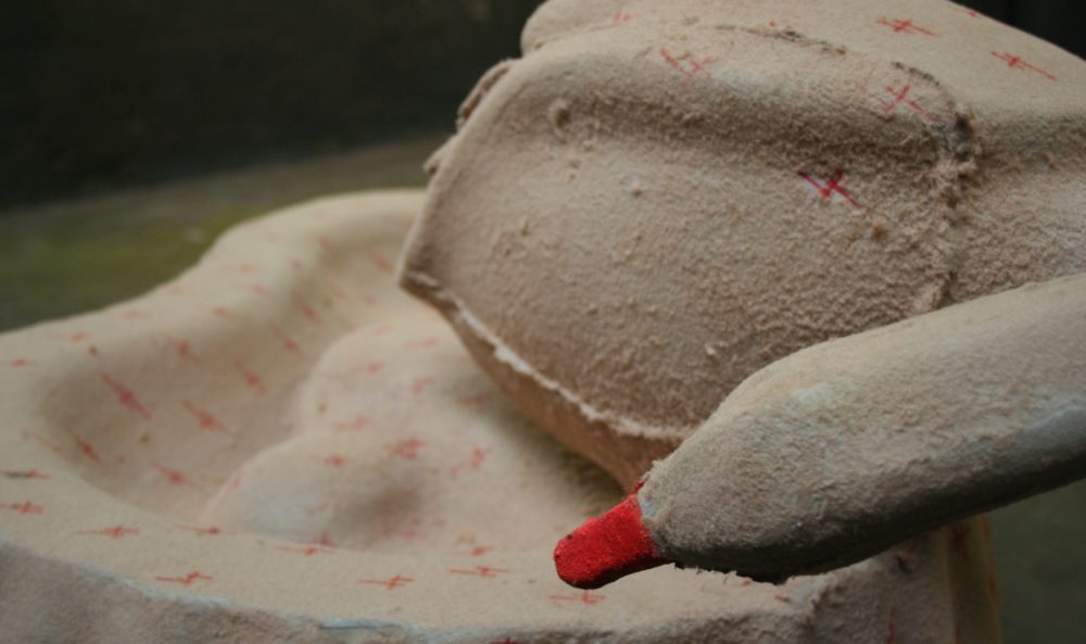 'Proberen de goede ganzenhouder te zijn' (detail), Anton Cotteleer, 2012.
