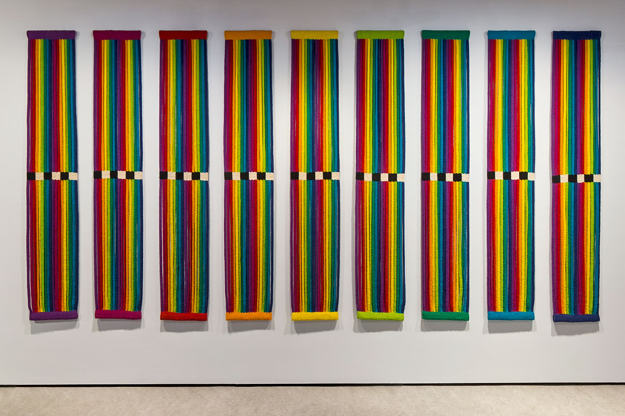 ‘Zonder titel’ door Ria van Eyk, 1977-1978, 212 x 35 cm - foto Josefina Eikenaar.