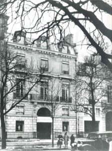 Vestiging van Christian Dior, Avenue Montaigne 30, Parijs, circa 1947.