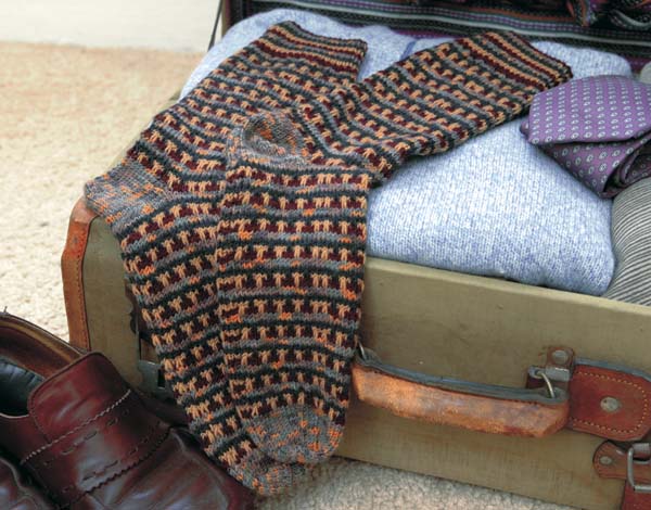 Gestreepte Fair Isle sokken
