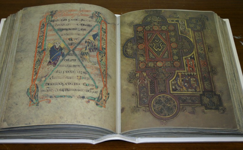 Kopie van het Boek van Kells van de Victoria Universiteit Melbourne