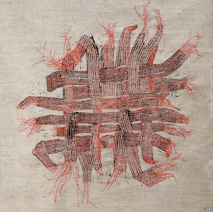 Hella Jongerius, Woven Cosmos - (detail, 2020) - foto Jongeriuslab - Kosmos Weven - Handwerkwereld