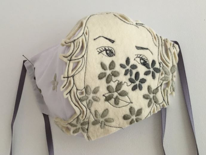 Irma Frijlink, kunstkapje 41, studie portret 2, 2020 - Handwerkwereld